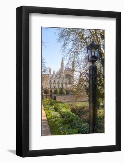 A View of Kings College from the Backs, Cambridge, Cambridgeshire, England, United Kingdom, Europe-Charlie Harding-Framed Photographic Print