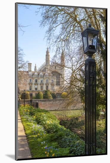 A View of Kings College from the Backs, Cambridge, Cambridgeshire, England, United Kingdom, Europe-Charlie Harding-Mounted Photographic Print