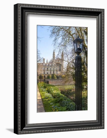 A View of Kings College from the Backs, Cambridge, Cambridgeshire, England, United Kingdom, Europe-Charlie Harding-Framed Photographic Print