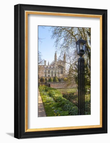 A View of Kings College from the Backs, Cambridge, Cambridgeshire, England, United Kingdom, Europe-Charlie Harding-Framed Photographic Print