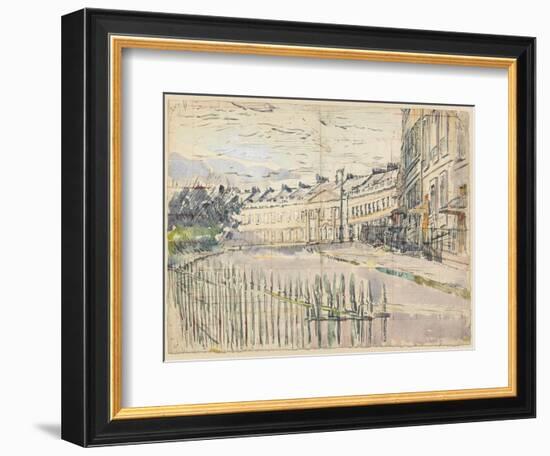 A View of Lansdown Crescent, Bath-Walter Richard Sickert-Framed Giclee Print