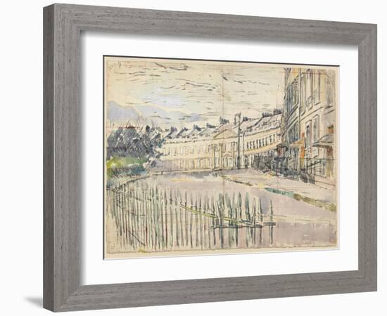 A View of Lansdown Crescent, Bath-Walter Richard Sickert-Framed Giclee Print