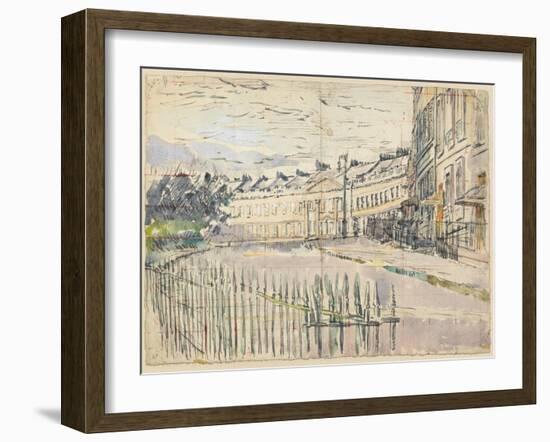 A View of Lansdown Crescent, Bath-Walter Richard Sickert-Framed Giclee Print