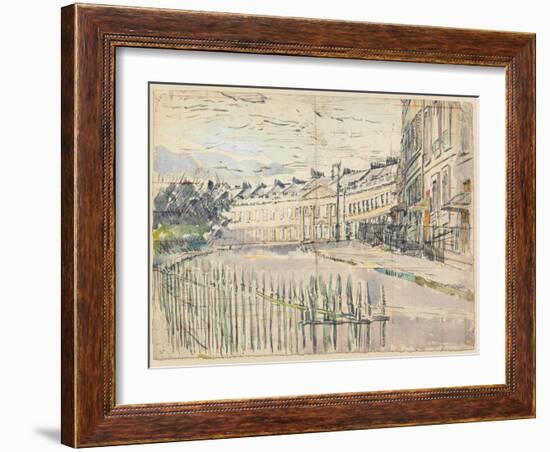 A View of Lansdown Crescent, Bath-Walter Richard Sickert-Framed Giclee Print