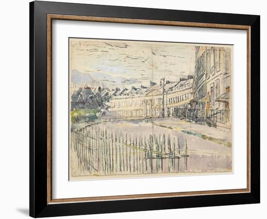 A View of Lansdown Crescent, Bath-Walter Richard Sickert-Framed Giclee Print