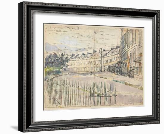 A View of Lansdown Crescent, Bath-Walter Richard Sickert-Framed Giclee Print