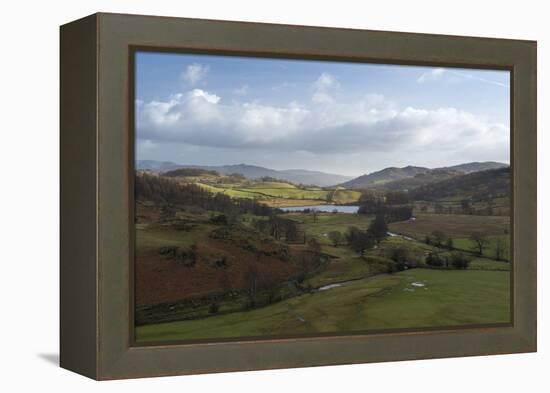 A view of Little Langdale, Lake District National Park, Cumbria, England, United Kingdom, Europe-Jon Gibbs-Framed Premier Image Canvas