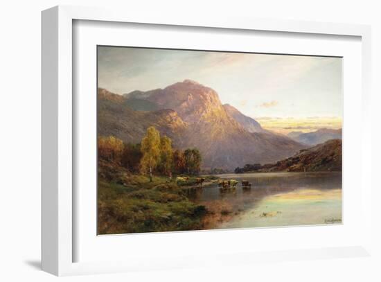 A View of Loch Lomond near Inversnaid, Scotland-Alfred Fontville de Breanski-Framed Giclee Print