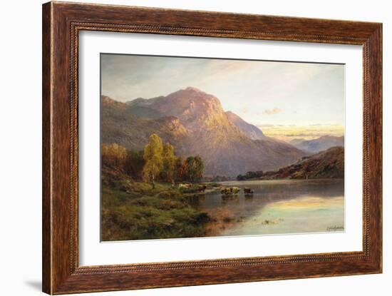 A View of Loch Lomond near Inversnaid, Scotland-Alfred Fontville de Breanski-Framed Giclee Print