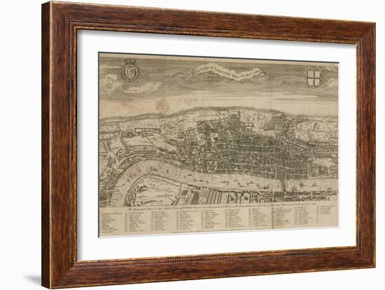 A View of London About the Year 1560-null-Framed Premium Giclee Print