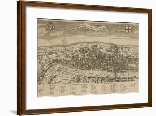 A View of London About the Year 1560-null-Framed Giclee Print