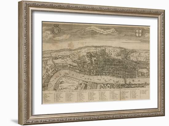 A View of London About the Year 1560-null-Framed Giclee Print