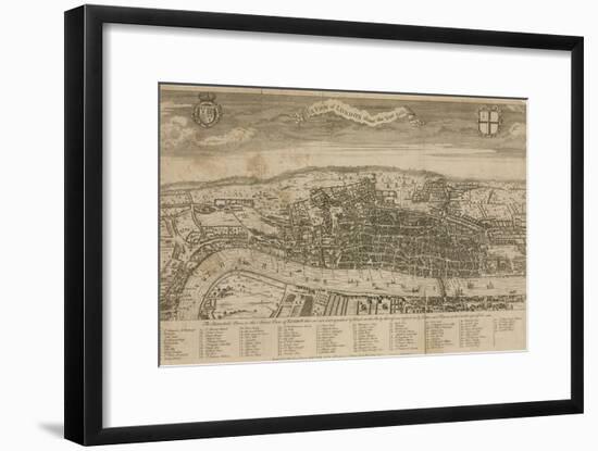 A View of London About the Year 1560-null-Framed Giclee Print