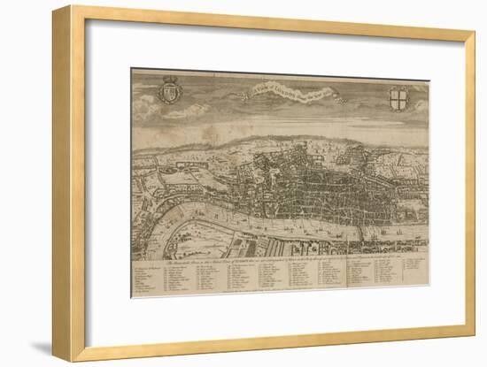 A View of London About the Year 1560-null-Framed Giclee Print