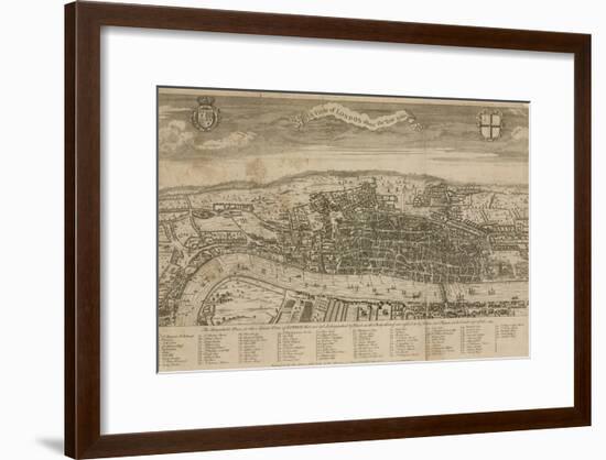 A View of London About the Year 1560-null-Framed Giclee Print