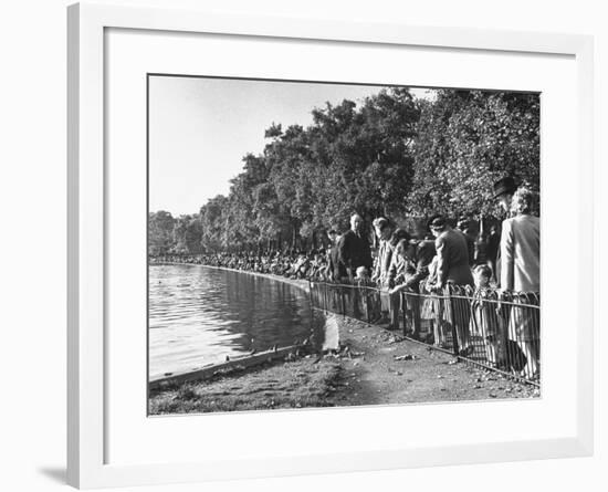 A View of London's Hyde Park-null-Framed Photographic Print