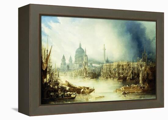 A View of London with St-John Gendall-Framed Premier Image Canvas