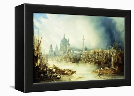 A View of London with St-John Gendall-Framed Premier Image Canvas