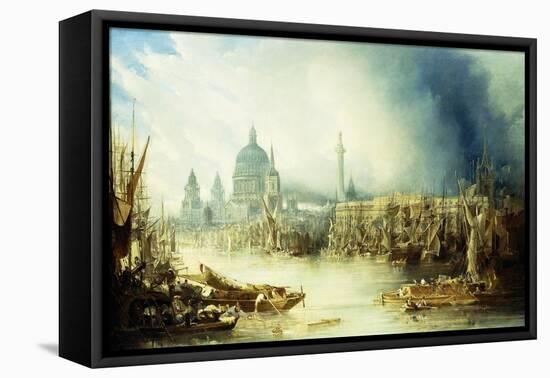 A View of London with St-John Gendall-Framed Premier Image Canvas