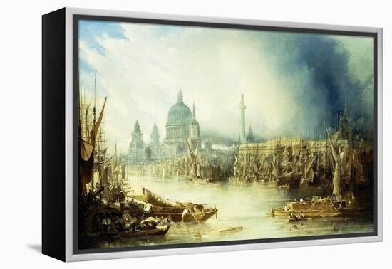 A View of London with St-John Gendall-Framed Premier Image Canvas