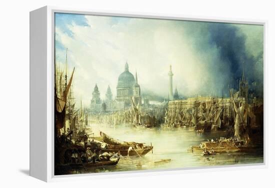 A View of London with St-John Gendall-Framed Premier Image Canvas