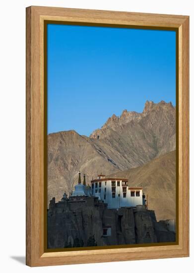 A View of Magnificent 1000-Year-Old Lamayuru Monastery in Remote Region of Ladakh in Northern India-Alex Treadway-Framed Premier Image Canvas