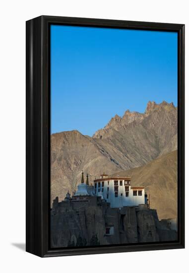 A View of Magnificent 1000-Year-Old Lamayuru Monastery in Remote Region of Ladakh in Northern India-Alex Treadway-Framed Premier Image Canvas