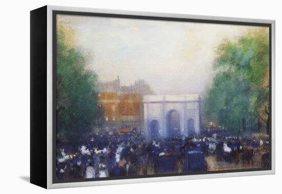 A View of Marble Arch-Emile Hoeterickx-Framed Premier Image Canvas