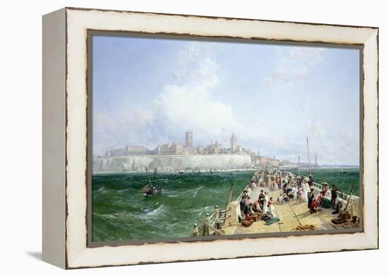 A View of Margate from the Pier, 1868-James Webb-Framed Premier Image Canvas