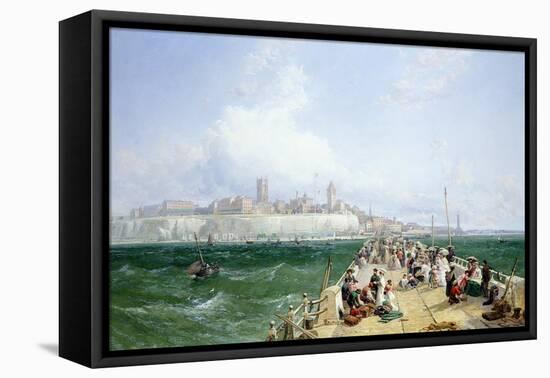 A View of Margate from the Pier, 1868-James Webb-Framed Premier Image Canvas