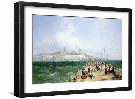 A View of Margate from the Pier, 1868-James Webb-Framed Giclee Print