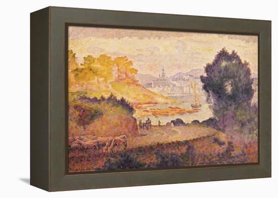 A View of Menton-Henri Edmond Cross-Framed Premier Image Canvas