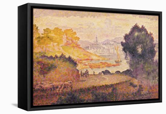 A View of Menton-Henri Edmond Cross-Framed Premier Image Canvas