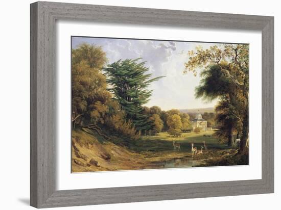 A View of Mereworth Castle and Park-John F . Tennant-Framed Giclee Print