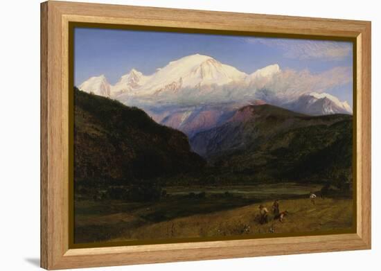 A View of Mont Blanc from Servoz, France-Henry Moore-Framed Premier Image Canvas