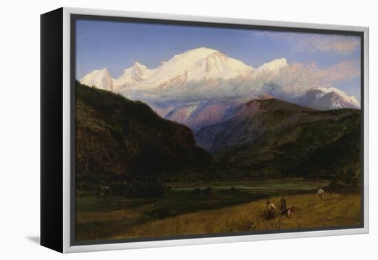 A View of Mont Blanc from Servoz, France-Henry Moore-Framed Premier Image Canvas