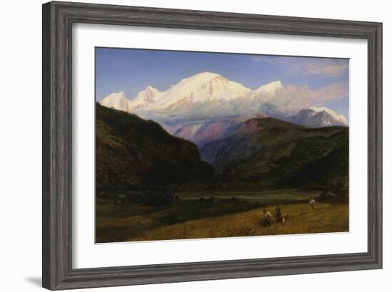 A View of Mont Blanc from Servoz, France-Henry Moore-Framed Giclee Print