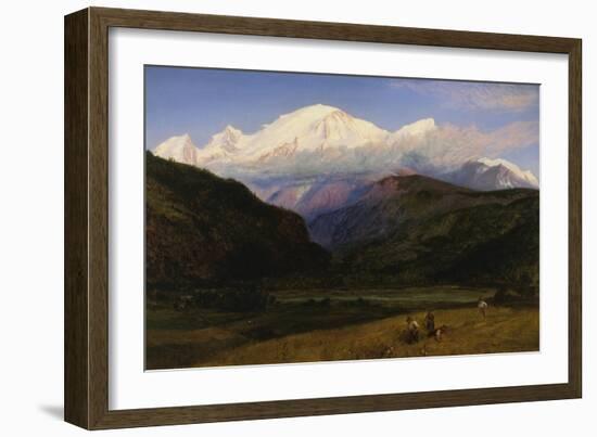 A View of Mont Blanc from Servoz, France-Henry Moore-Framed Giclee Print