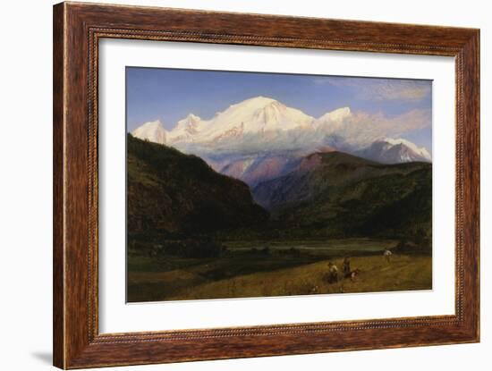 A View of Mont Blanc from Servoz, France-Henry Moore-Framed Giclee Print