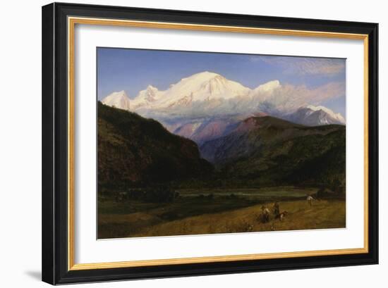 A View of Mont Blanc from Servoz, France-Henry Moore-Framed Giclee Print