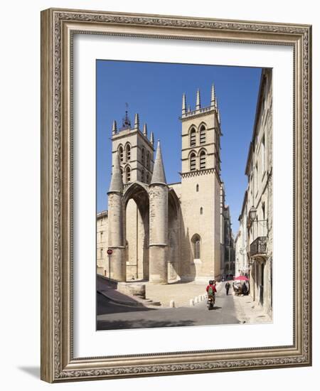 A View of Montpellier Cathedral, Montpellier, Languedoc-Roussillon, France, Europe-David Clapp-Framed Photographic Print