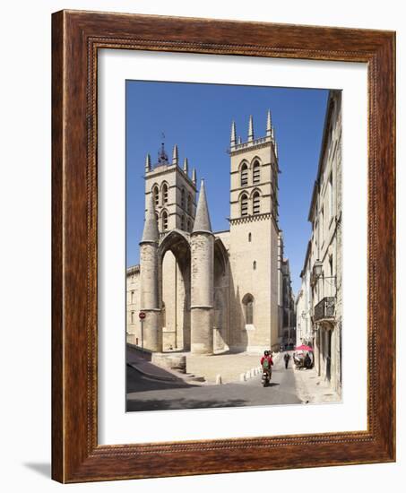 A View of Montpellier Cathedral, Montpellier, Languedoc-Roussillon, France, Europe-David Clapp-Framed Photographic Print