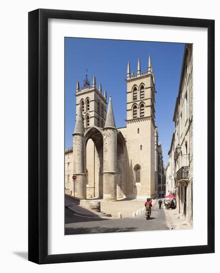 A View of Montpellier Cathedral, Montpellier, Languedoc-Roussillon, France, Europe-David Clapp-Framed Photographic Print