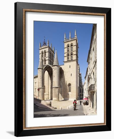 A View of Montpellier Cathedral, Montpellier, Languedoc-Roussillon, France, Europe-David Clapp-Framed Photographic Print