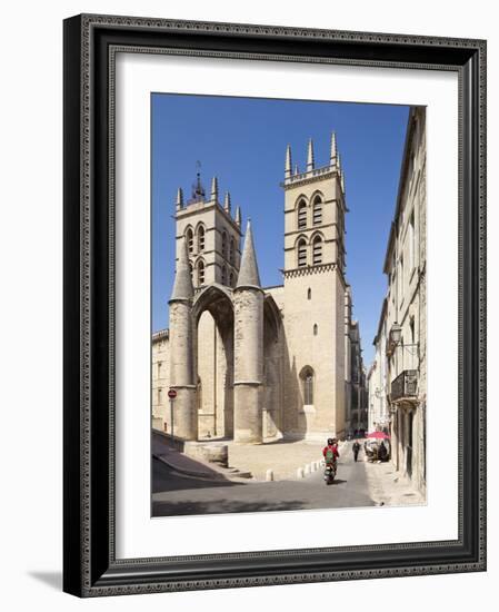 A View of Montpellier Cathedral, Montpellier, Languedoc-Roussillon, France, Europe-David Clapp-Framed Photographic Print