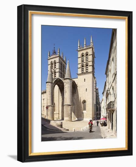 A View of Montpellier Cathedral, Montpellier, Languedoc-Roussillon, France, Europe-David Clapp-Framed Photographic Print