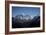 A view of Mount Everest, distant peak in Nuptse-Lhotse ridge, from Kongde, Khumbu, Nepal, Himalayas-Alex Treadway-Framed Photographic Print