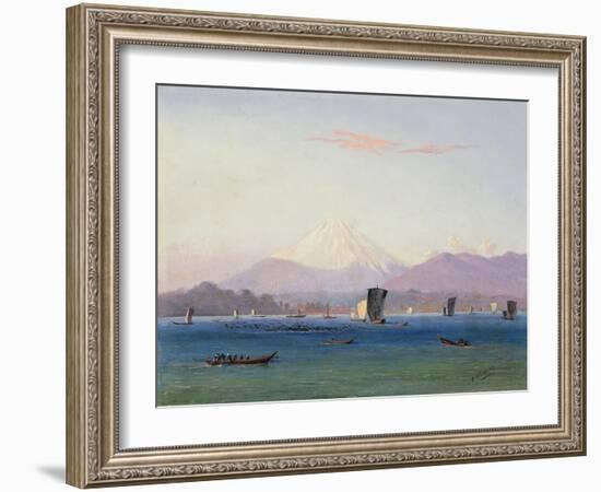 A View of Mount Fuji-Charles Wirgman-Framed Giclee Print