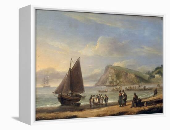 A View of Ness Point - Teignmouth, Devon, 1826-Thomas Luny-Framed Premier Image Canvas