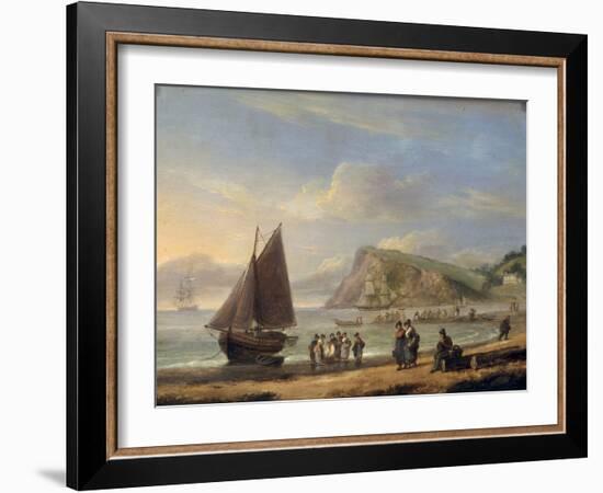 A View of Ness Point - Teignmouth, Devon, 1826-Thomas Luny-Framed Giclee Print